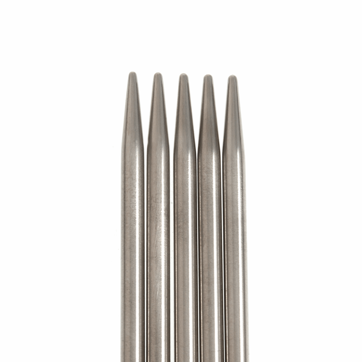 PONY 'Elan' Double-Ended Stainless Steel Knitting Pins - 20cm x 3.75mm (Set of 5)