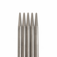 PONY 'Elan' Double-Ended Stainless Steel Knitting Pins - 20cm x 4.00mm (Set of 5)