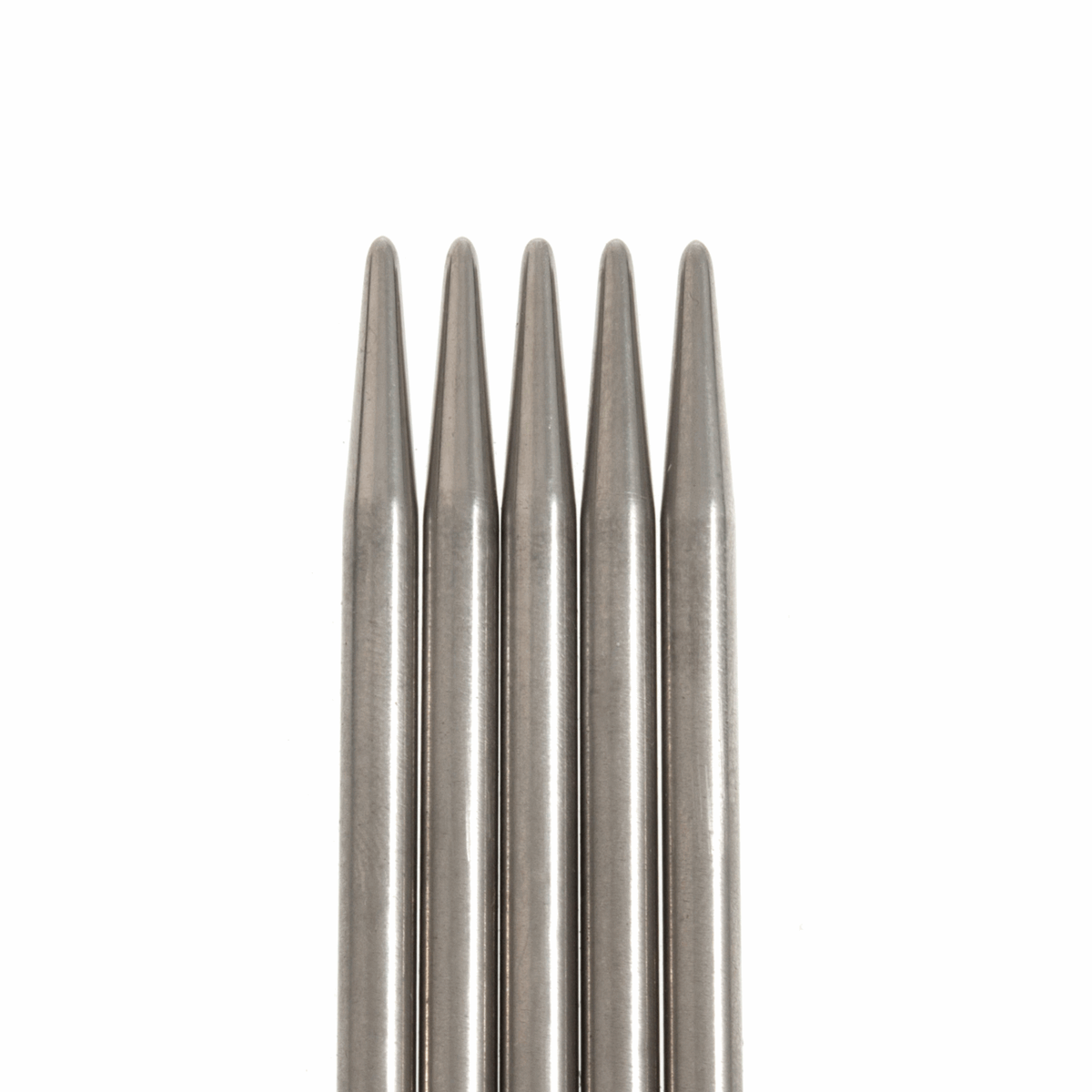 PONY 'Elan' Double-Ended Stainless Steel Knitting Pins - 20cm x 4.00mm (Set of 5)