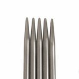 PONY 'Elan' Double-Ended Stainless Steel Knitting Pins - 20cm x 4.50mm (Set of 5)