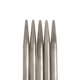 PONY 'Elan' Double-Ended Stainless Steel Knitting Pins - 20cm x 5.00mm (Set of 5)