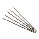 PONY 'Elan' Double-Ended Stainless Steel Knitting Pins - 20cm x 5.00mm (Set of 5)