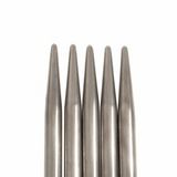 PONY 'Elan' Double-Ended Stainless Steel Knitting Pins (Set of 5) - 20cm x 6.00mm