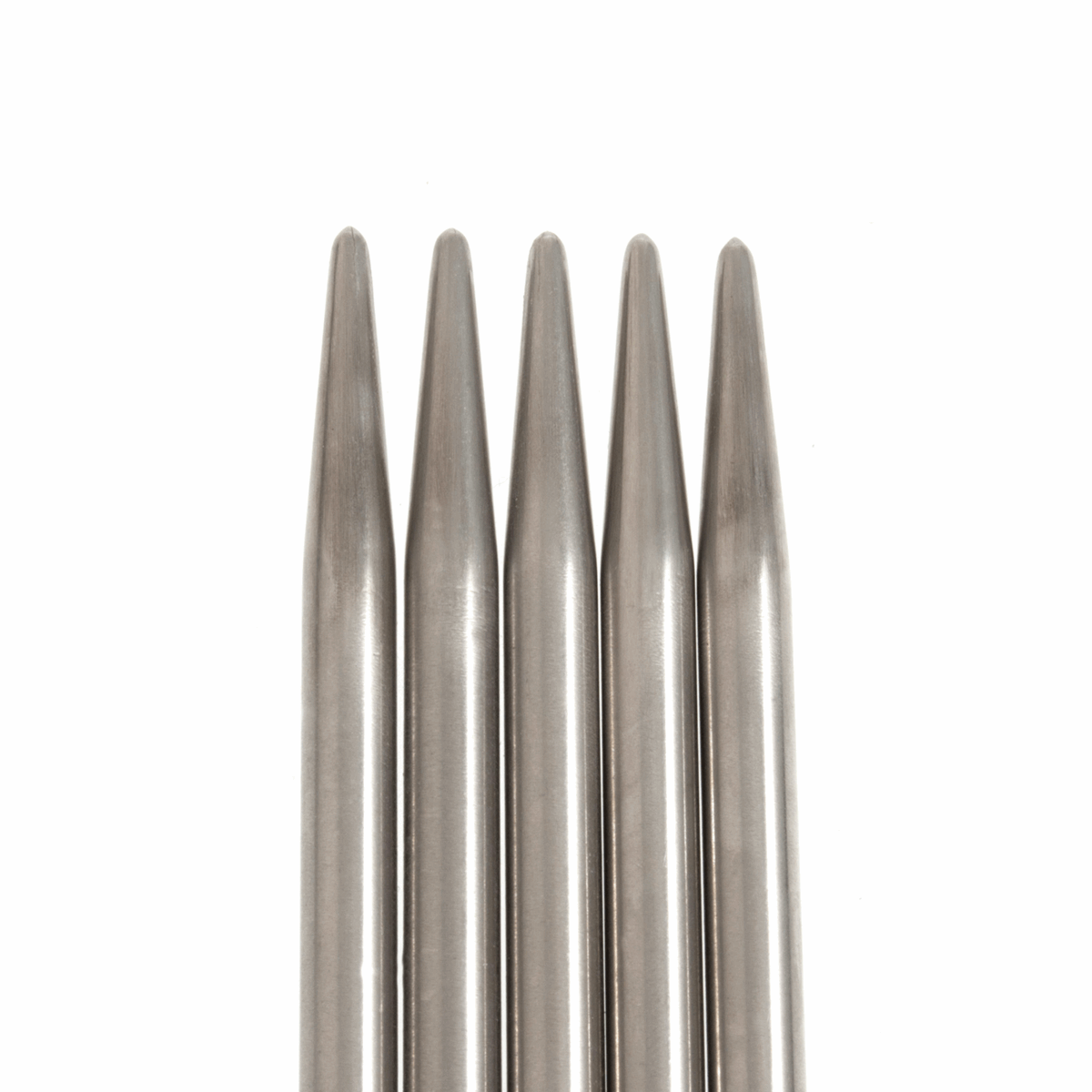 PONY 'Elan' Double-Ended Stainless Steel Knitting Pins (Set of 5) - 20cm x 6.50mm