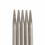 PONY 'Elan' Double-Ended Stainless Steel Knitting Pins (Set of 5) - 20cm x 6.50mm