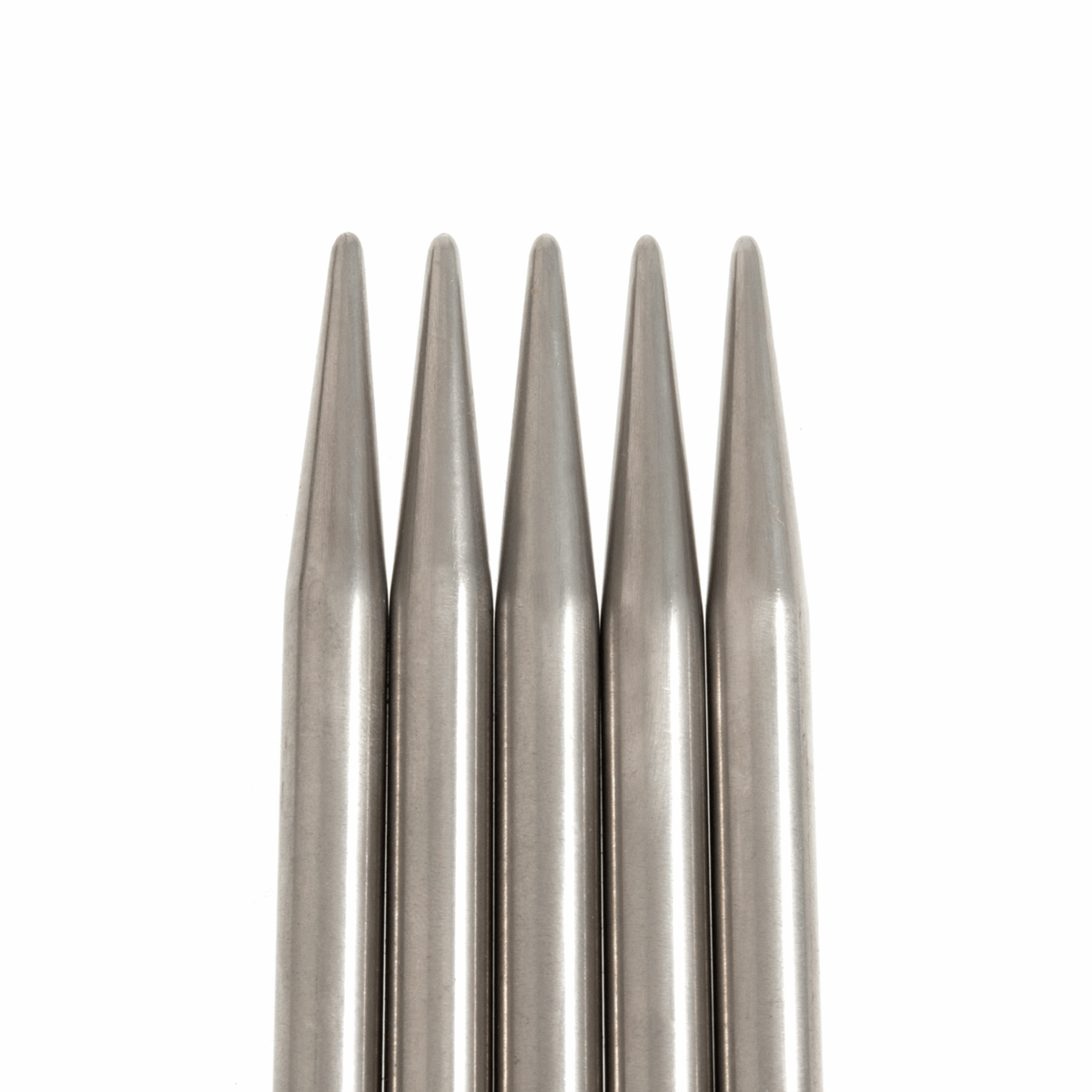 PONY 'Elan' Double-Ended Stainless Steel Knitting Pins (Set of 5) - 20cm x 8.00mm