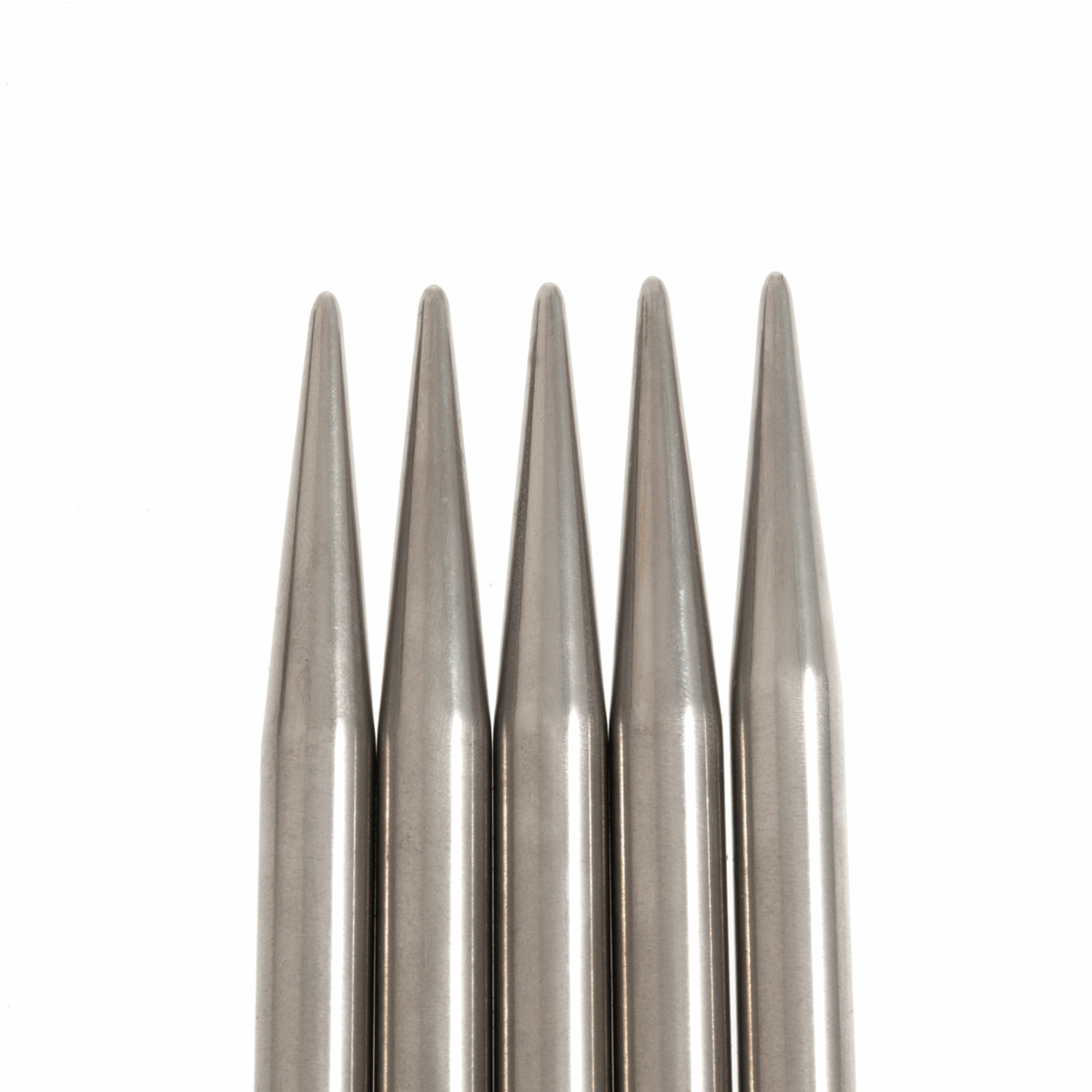 PONY 'Elan' Double-Ended Stainless Steel Knitting Pins (Set of 5) - 20cm x 9.00mm