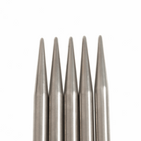 PONY 'Elan' Double-Ended Stainless Steel Knitting Pins (Set of 5) - 20cm x 9.00mm