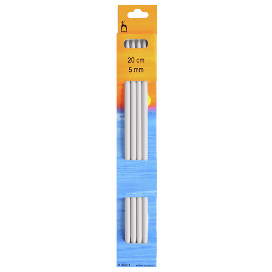 PONY Double-Ended Knitting Pins - 20cm x 5.00mm (Set of 4)