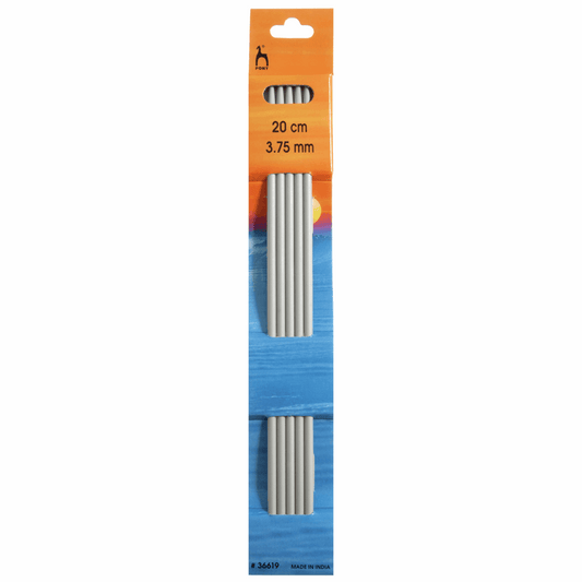 PONY Double-Ended Knitting Pins - 20cm x 3.75mm (Set of 5)