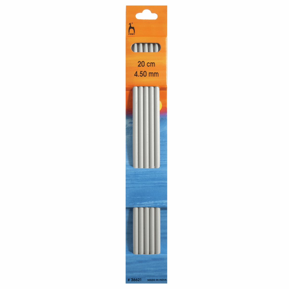 PONY Double-Ended Knitting Pins - 20cm x 4.50mm (Set of 5)