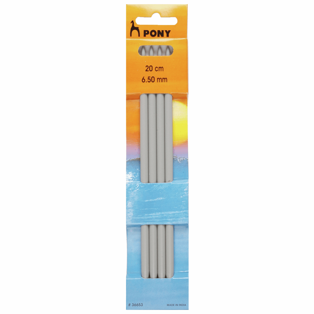 PONY Double-Ended Knitting Pins - 20cm x 6.50mm (Set of 4)
