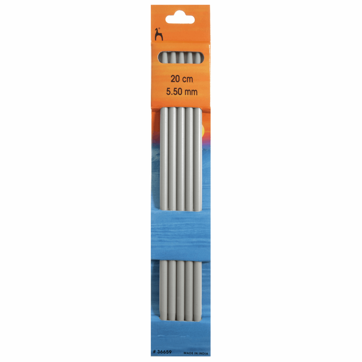 PONY Double-Ended Knitting Pins - 20cm x 5.50mm (Set of 5)