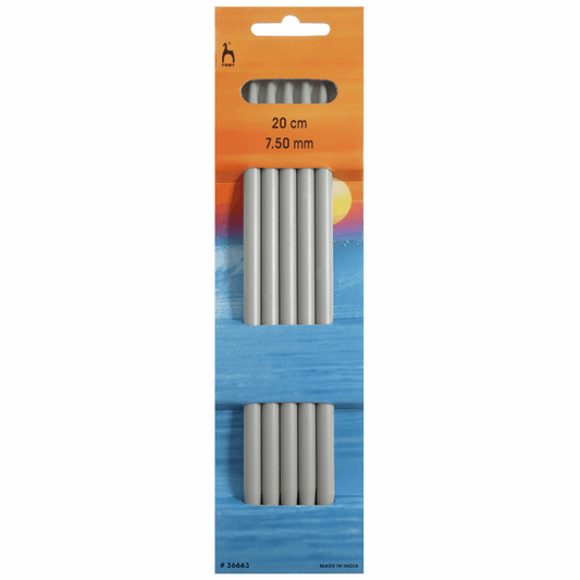 PONY Double-Ended Knitting Pins - 20cm x 7.50mm (Set of 5)
