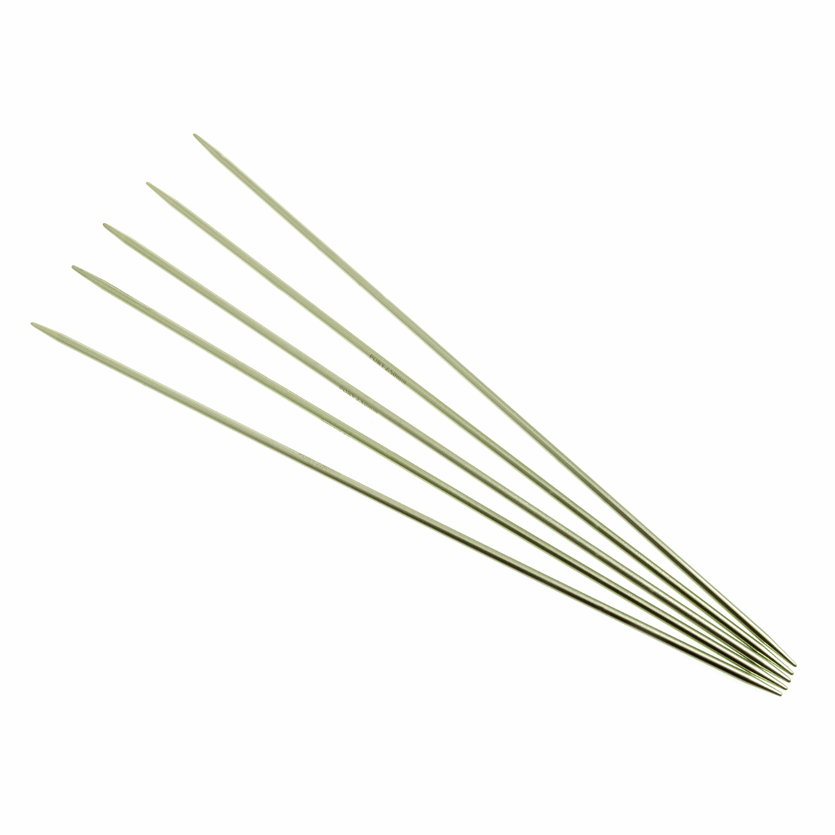 PONY Double-Ended Coloured Aluminium Knitting Pins - 20cm x 2.50mm (Set of 5)