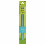 PONY Double-Ended Coloured Aluminium Knitting Pins - 20cm x 2.75mm (Set of 5)