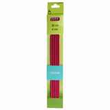 PONY Double-Ended Coloured Knitting Pins - 20cm x 4mm (Set of 5)