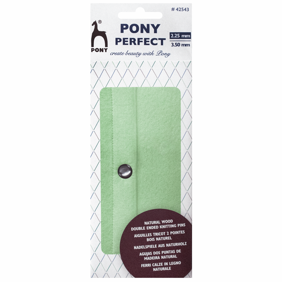 PONY Perfect Double-Ended Knitted Pins - Five Assorted Sets of 5