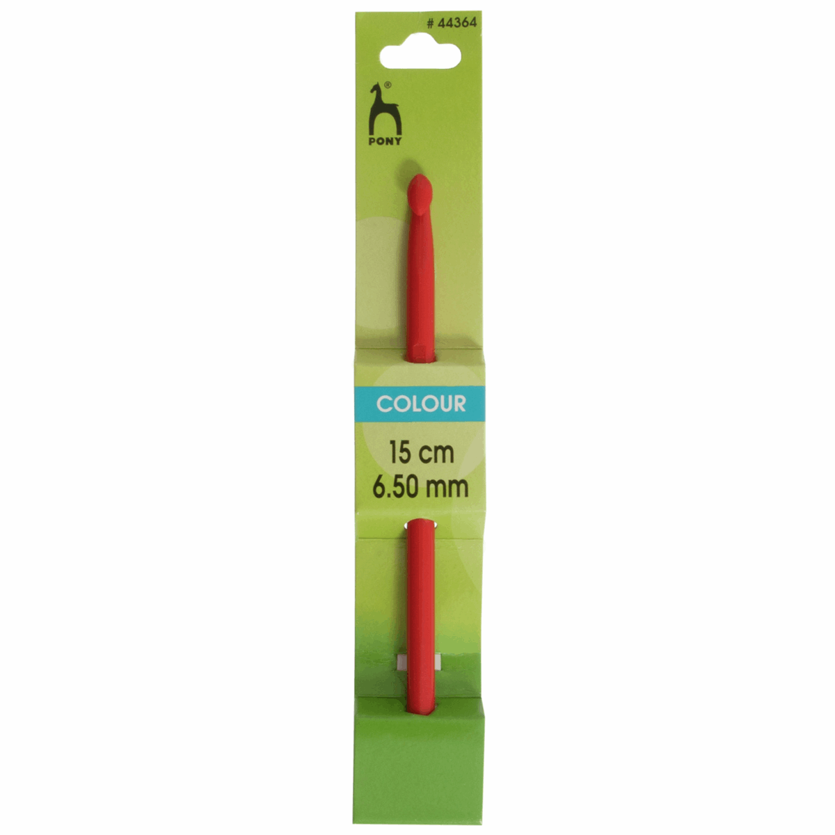 PONY Coloured Plastic Crochet Hook - 15cm x 6.50mm