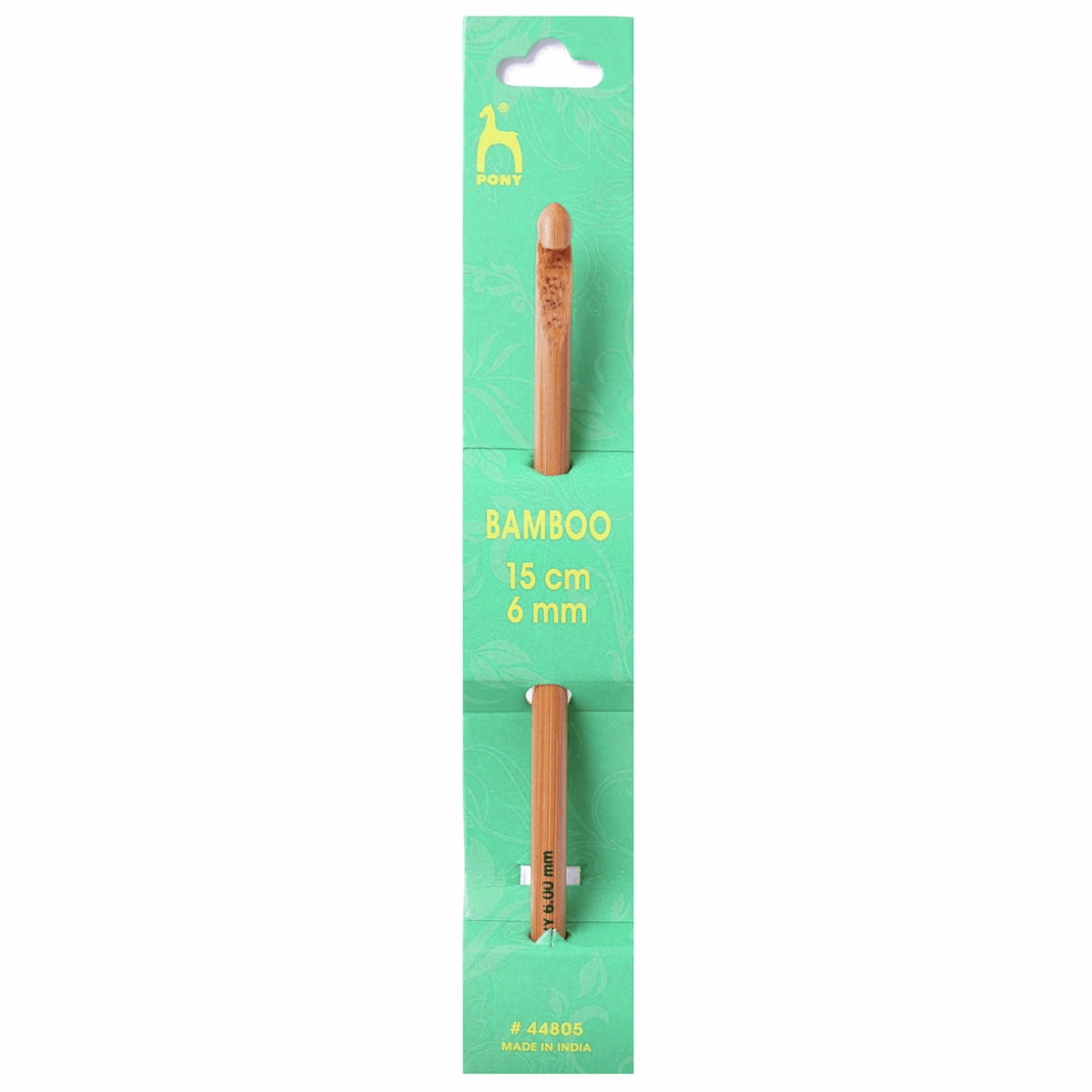 PONY Bamboo Crochet Hook - 15cm x 6mm