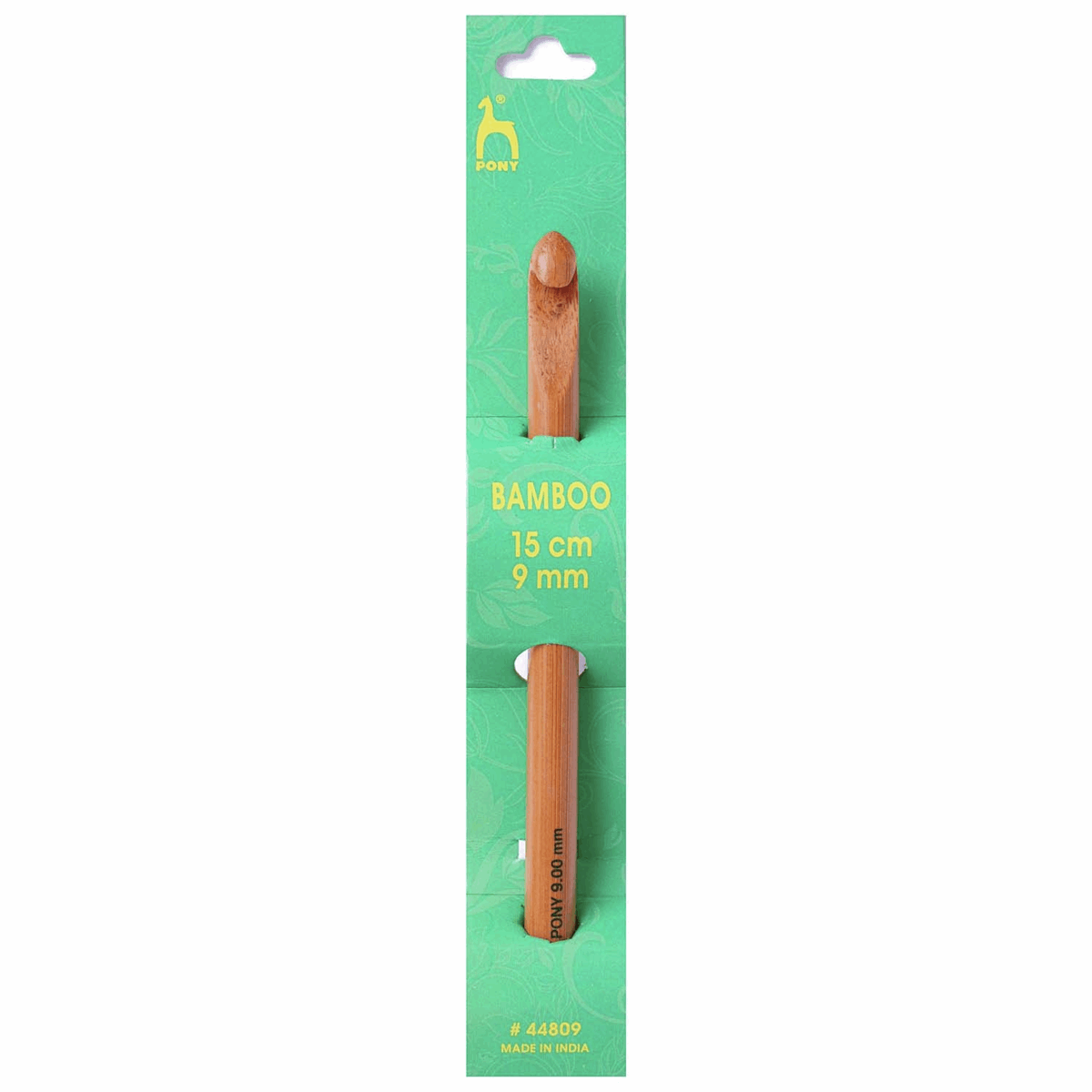 PONY Bamboo Crochet Hook - 15cm x 9mm