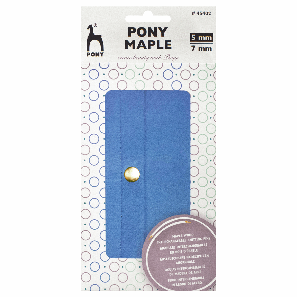 PONY Maple Interchangeable Circular Knitting Pins Set - 5-7mm