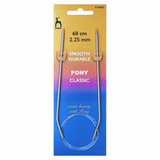 PONY Classic Circular Fixed Knitting Pins - 60cm x 2.25mm