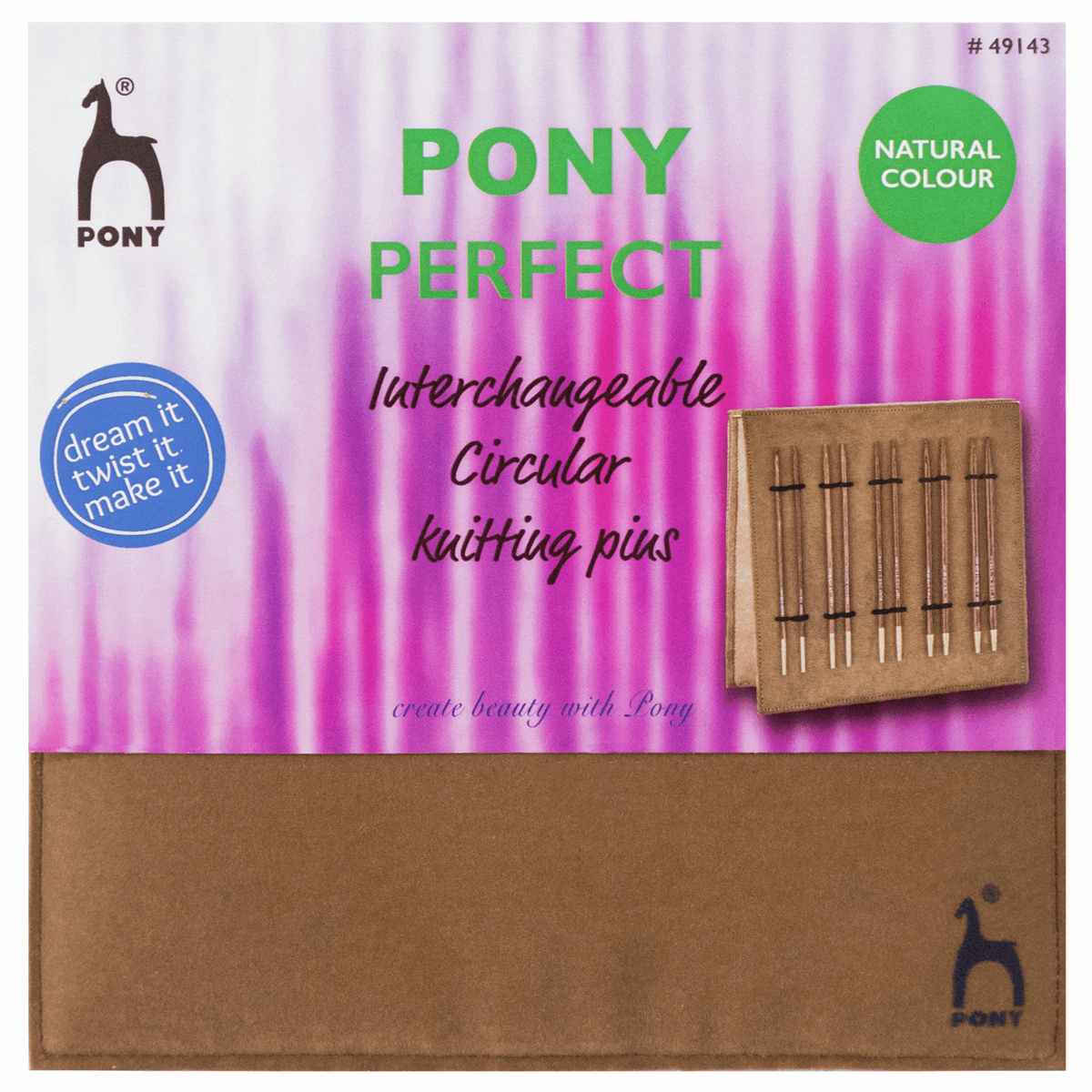 PONY Perfect Interchangeable Circular Knitting Pins - Luxury Gift Case