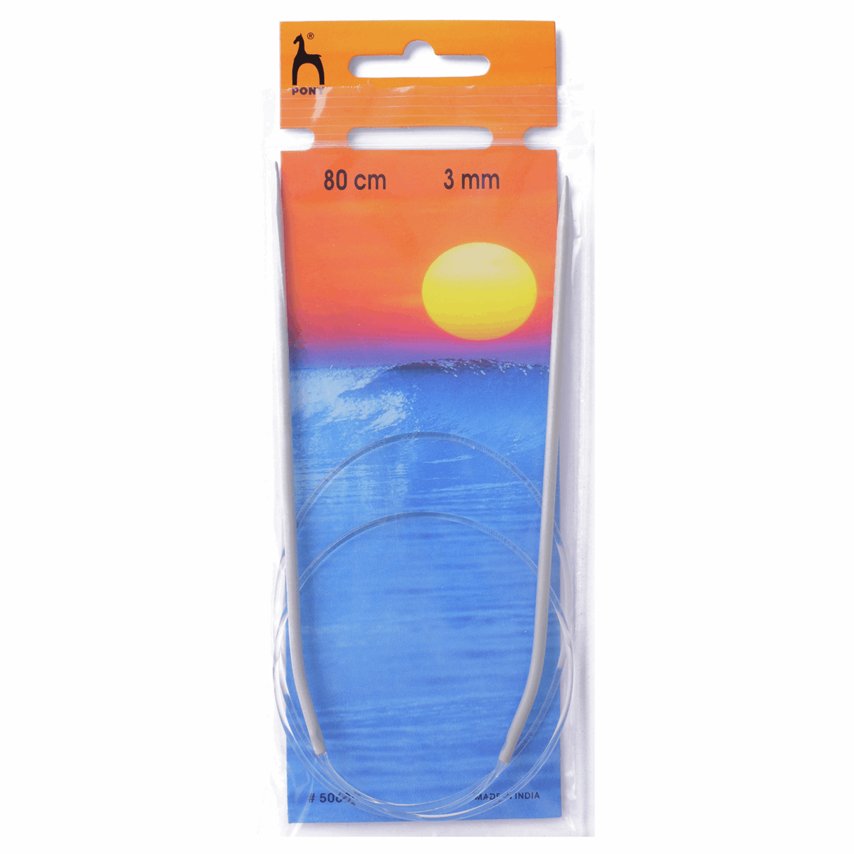 PONY Classic Circular Fixed Knitting Pins - 80cm x 3.00mm