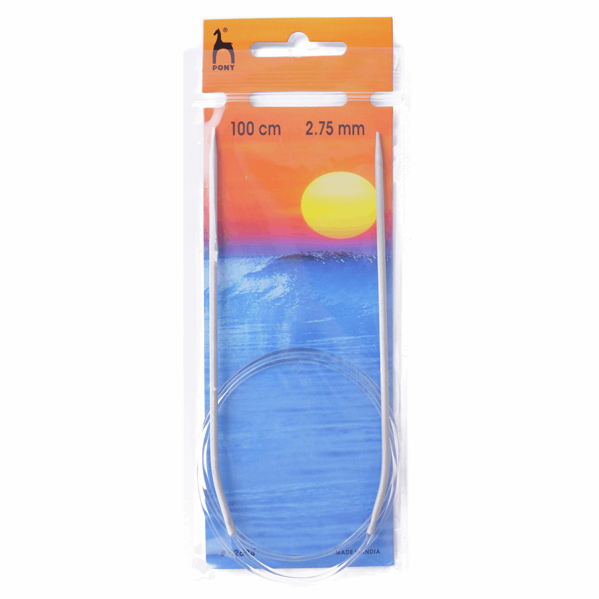 PONY Classic Circular Fixed Knitting Pins - 100cm x 2.75mm