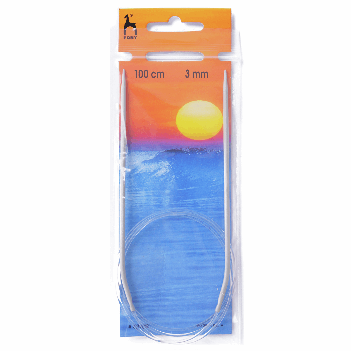 PONY Classic Circular Fixed Knitting Pins - 100cm x 3.00mm