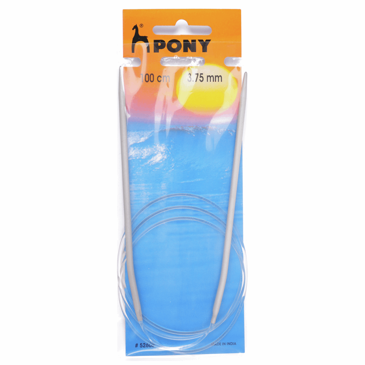PONY Classic Circular Fixed Knitting Pins - 100cm x 3.75mm