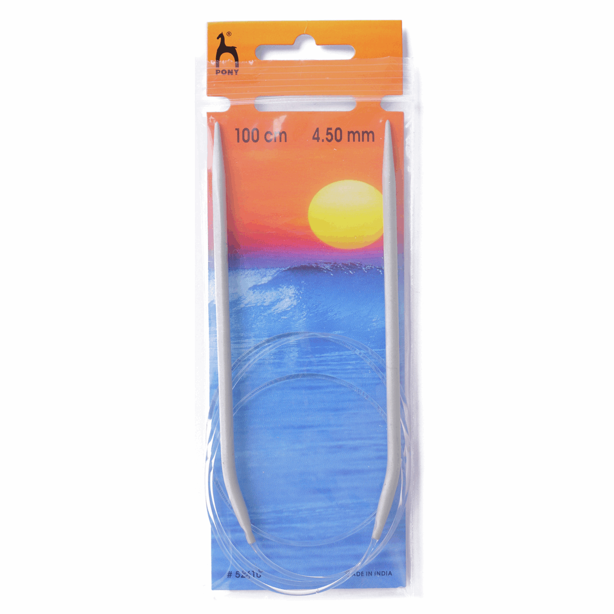 PONY Classic Circular Fixed Knitting Pins - 100cm x 4.50mm