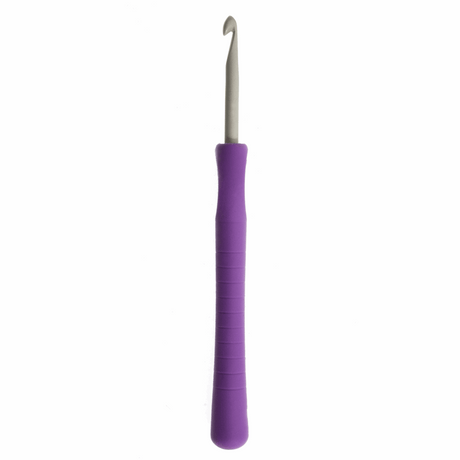 PONY Plastic Easy Grip Crochet Hook with Flat Finger - 14cm x 4.50mm