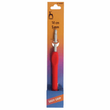 PONY Plastic Easy Grip Crochet Hook with Flat Finger - 14cm x 5.00mm