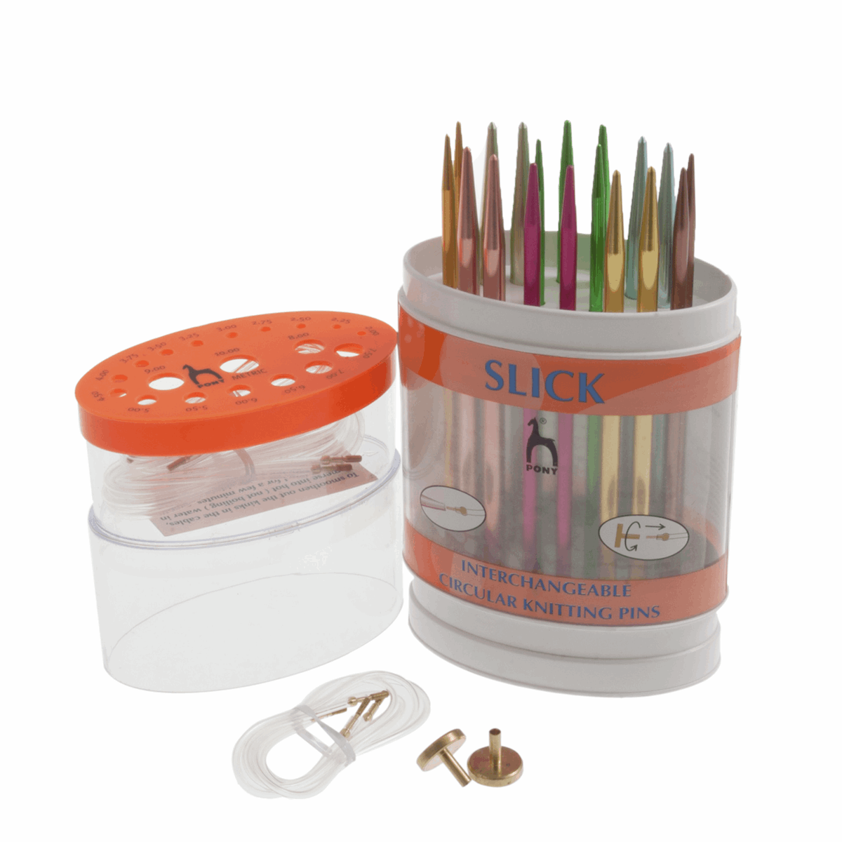 Interchangeable Aluminium Circular Knitting Pins - Slick Assorted Sizes