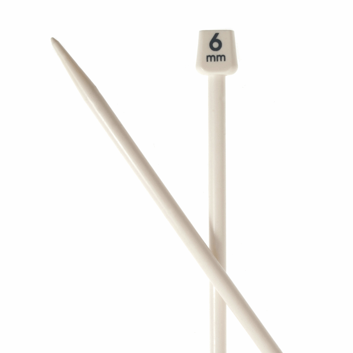 PONY Single-Ended Coloured Plastic Knitting Pins - 35cm x 6.00mm
