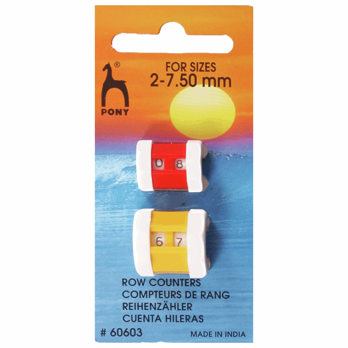 PONY Row Counter Combi Pack - Sizes 2mm-7.50mm