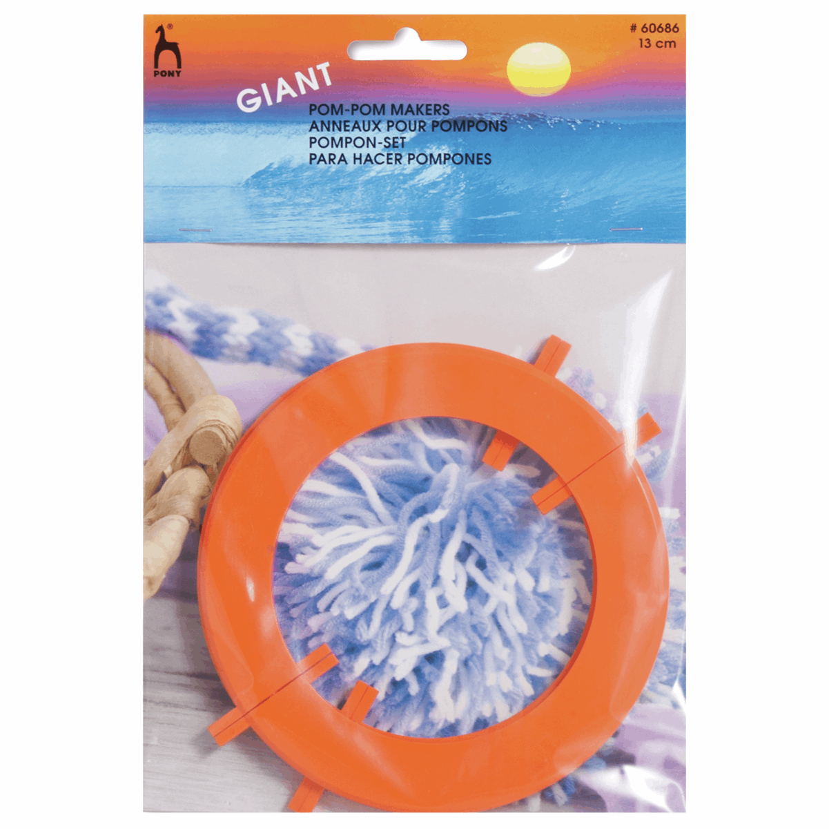 PONY Large Pom Pom Maker - 13cm