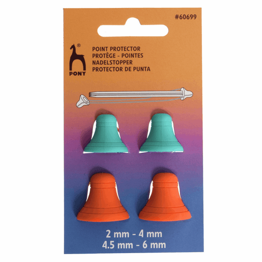PONY Bell Shaped Point Protectors - 4 x Assorted Sizes