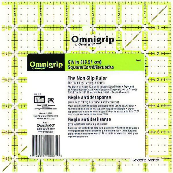 Prym Omnigrid Non-Slip Ruler - 6.5 x 6.5 inch