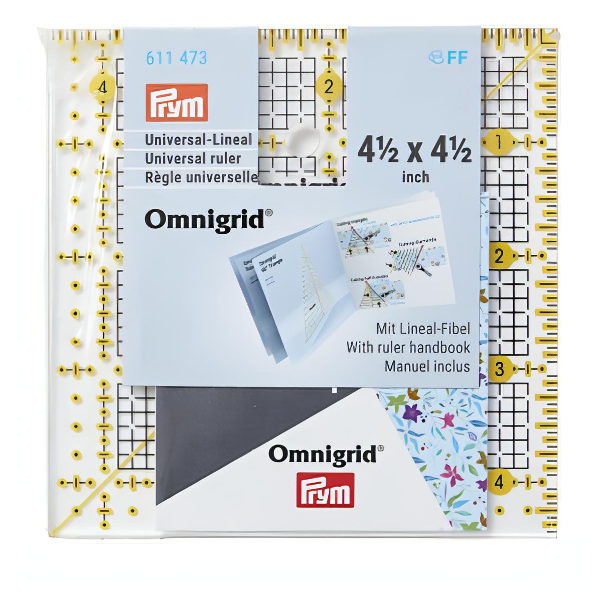 Prym Omnigrid Universal Ruler - 4.5 x 4.5 inch