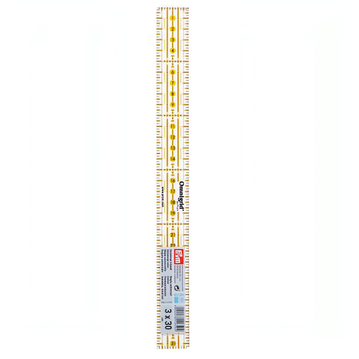Prym Omnigrid Universal Ruler - 3cm x 30cm