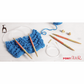 PONY 'Flair' Circular Fixed Hand Coloured Knitting Pins - 40cm x 7.50mm