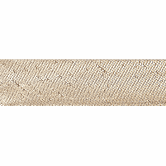 Polyester Bias Binding 2.5m x 15mm - Metalic Gold
