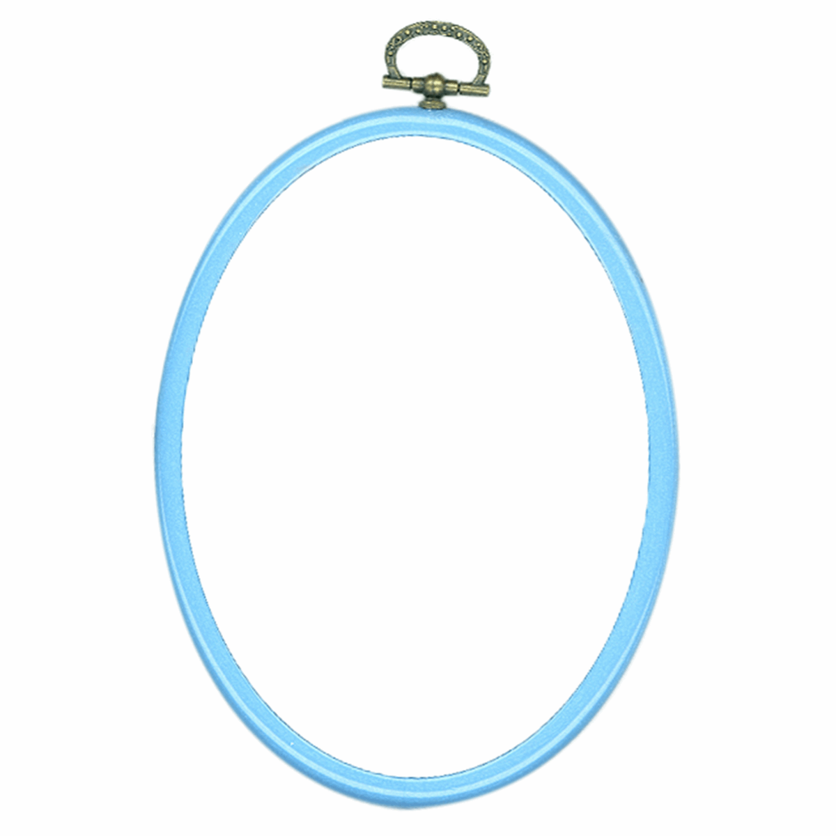 Vervaco Blue Plastic Oval Frame - 10 x 14cm