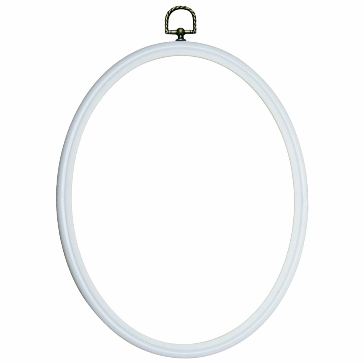 Vervaco White Oval Frame - 12 x 17cm
