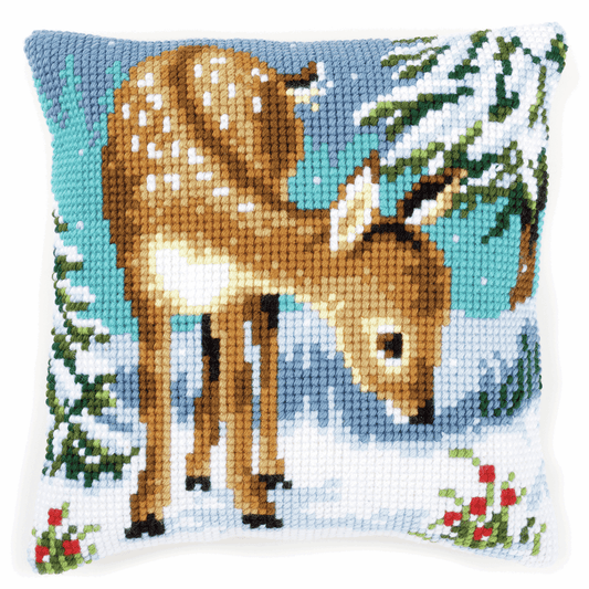 Cross Stitch Cushion Kit - Little Deer