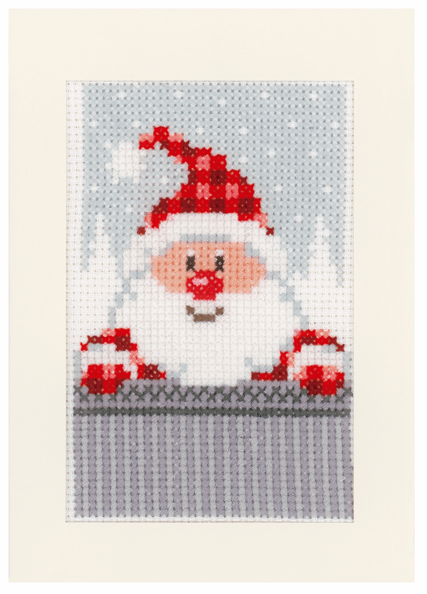 Counted Cross Stitch Greeting Card Kit - Xmas Buddies