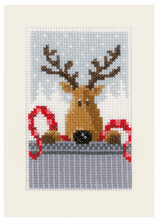 Counted Cross Stitch Greeting Card Kit - Xmas Buddies